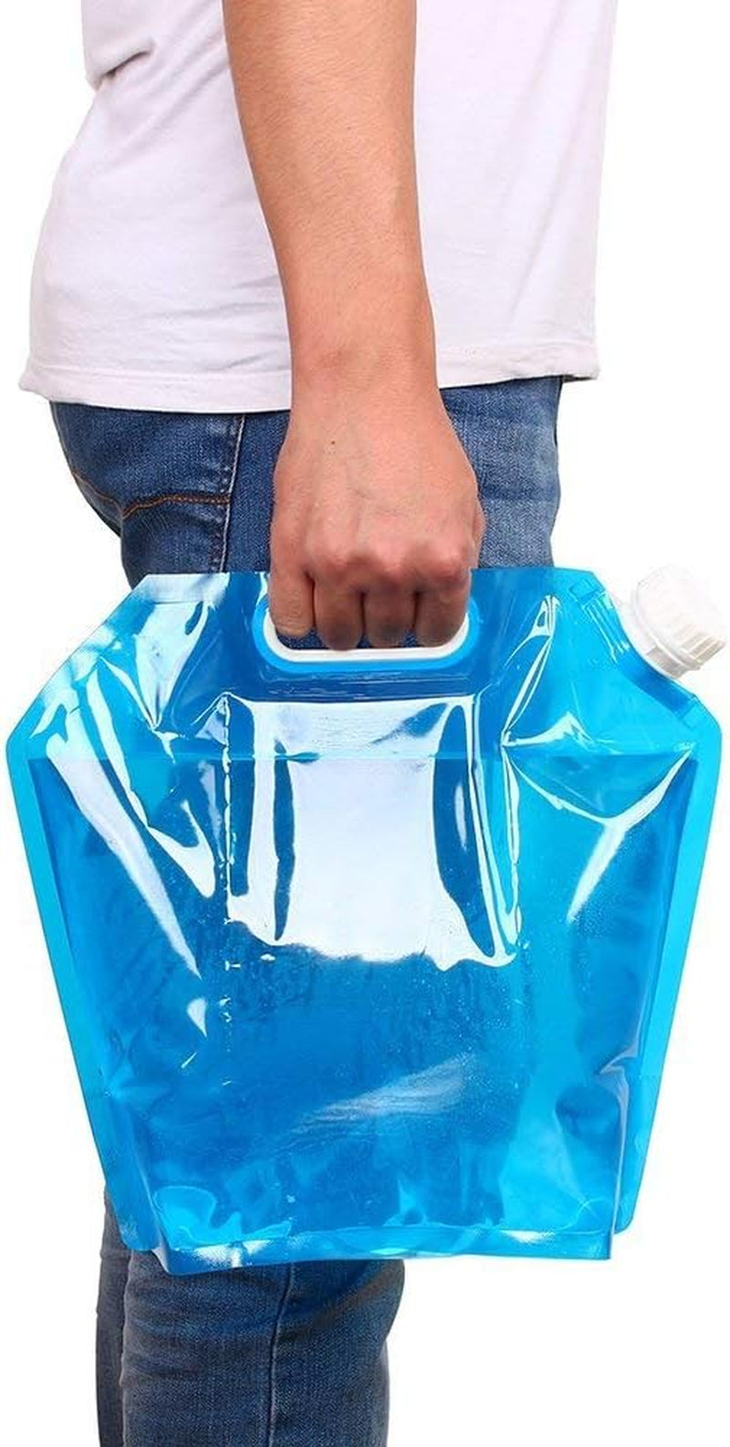 Portable Collapsible Water Storage Tank Water Container Water Carrier Lifting Bag Camping Hiking Survival Kit Tool