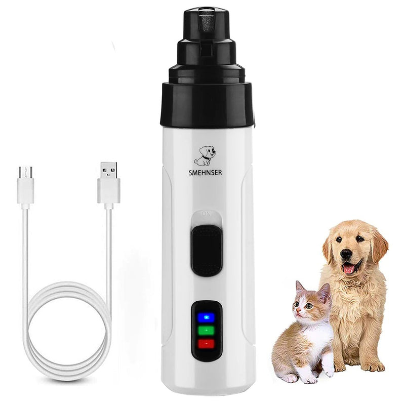 New Electric Dog Nail Clippers for Dog Nail Grinders USB Charging Rechargeable Pet Quiet Cat Paws Grooming Nail Trimmer Tools