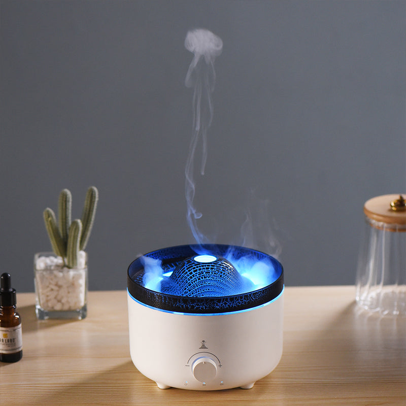 Mute Of New Small Simulated Flame Volcano Humidifier Flame Humidifier Volcano Diffuser Home Decorations
